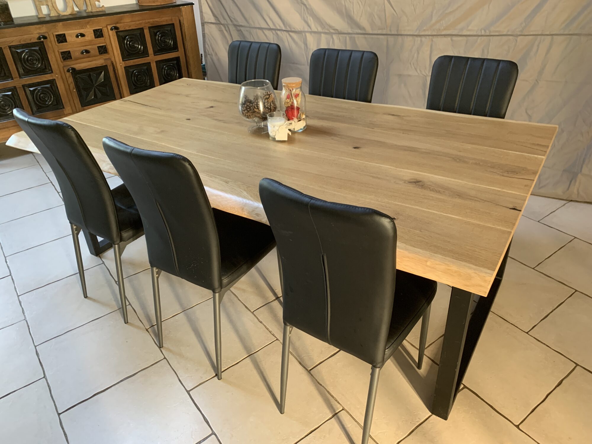 Table chêne live edge