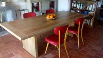 IMG_0252 Table chêne massif pied chêne